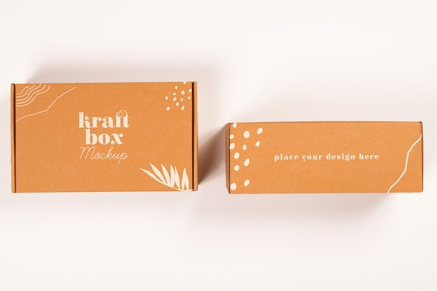 Kraftpapierbox oder Behältermodell