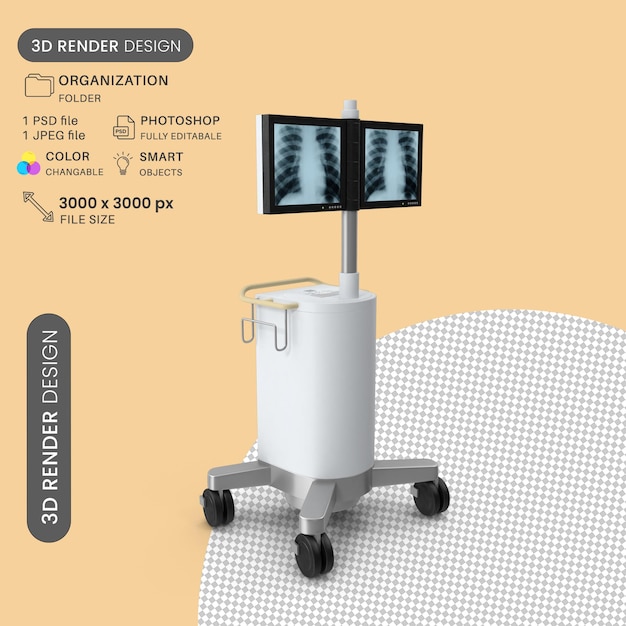 PSD krankenhaus-röntgen-ansichtsstation