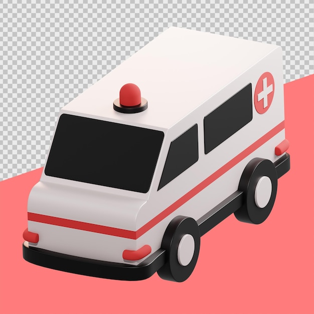 Krankenwagen 3D medizinische Illustrationen