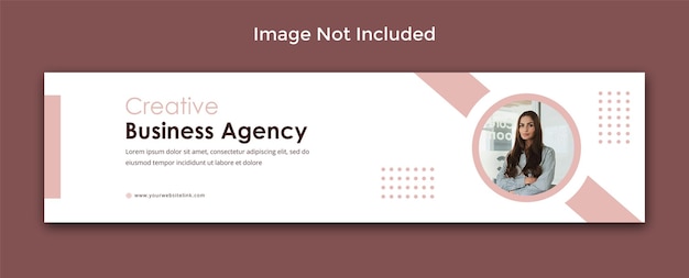Kreative Geschäftsagentur LinkedIn Cover Banner Design PSD