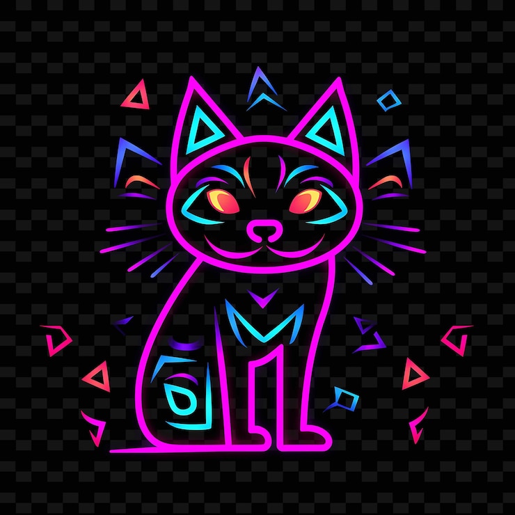 PSD kreative neon-linie moderne design-elemente für lebendige und fesselnde kunstwerke y2k-formen.