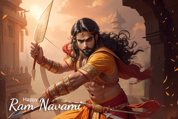 PSD kreative ram navami design-vorlage