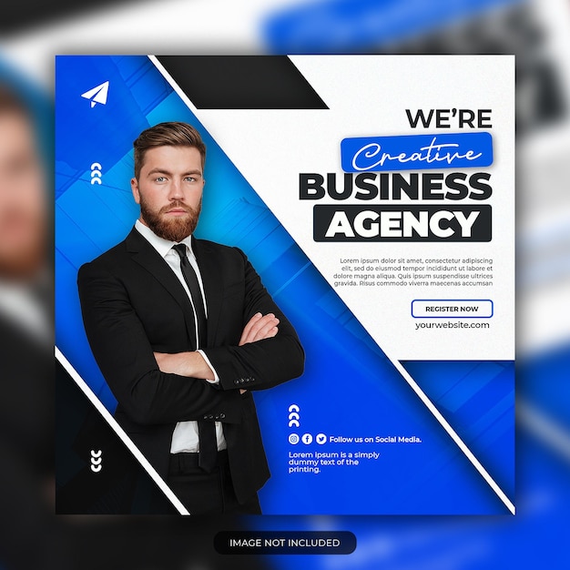 PSD kreative wachsende business-marketing-social-media-post-design-vorlage premium-psd-vorlage