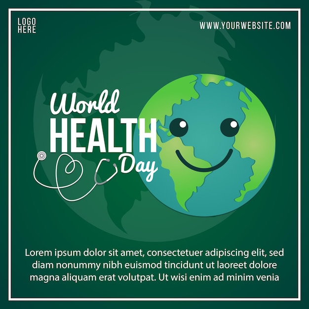 Kreative Weltgesundheitstag-Social-Media-Post-Design-Professional-Business-Vorlage