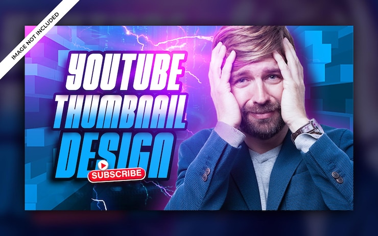 PSD kreative youtube-thumbnail-designvorlage