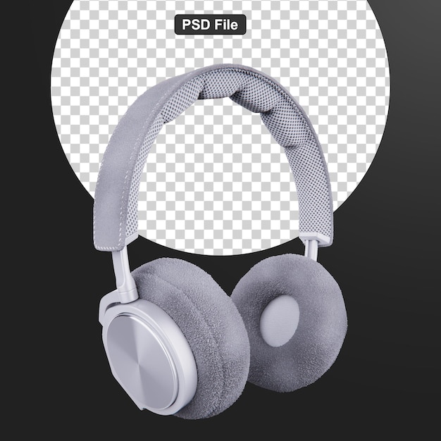 Kreativer Kopfhörer 3D-Rendering
