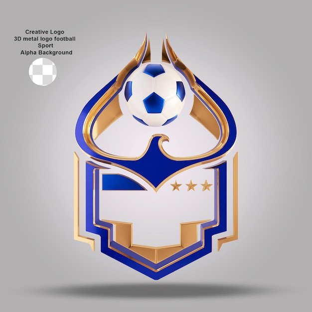 Kreatives 3d-gold-sport-logo-design