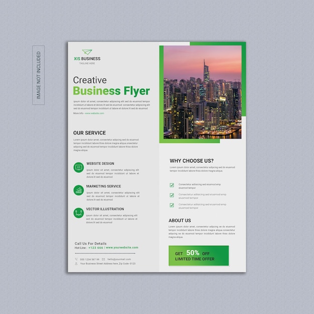 Kreatives business-flyer-template-design