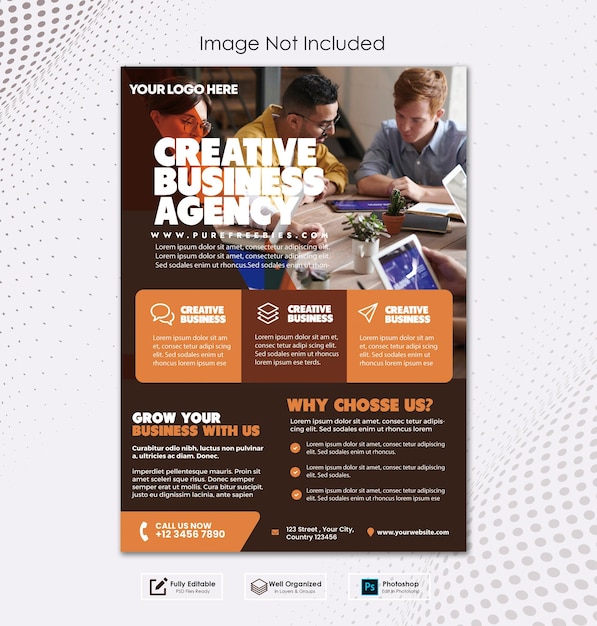 PSD kreatives business-flyer-template-design