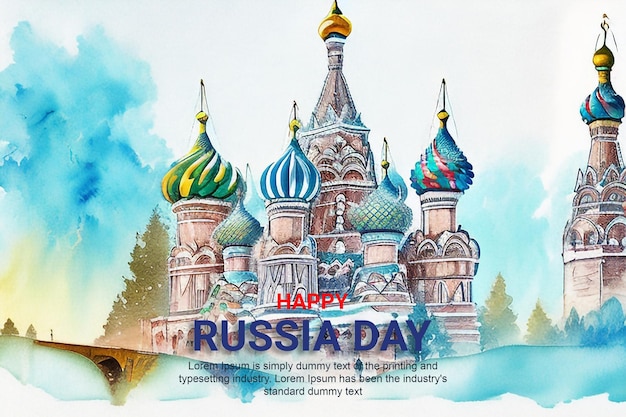 PSD kreatives psd-design für den russischen nationaltag