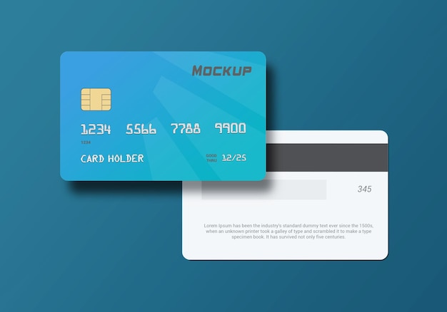 Kreditkarten-Smartcard-Mockup-Design