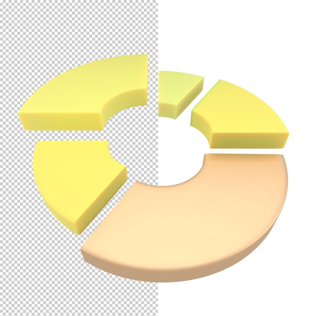 PSD kreisdiagramm diagrammsymbol einfache 3d-darstellung