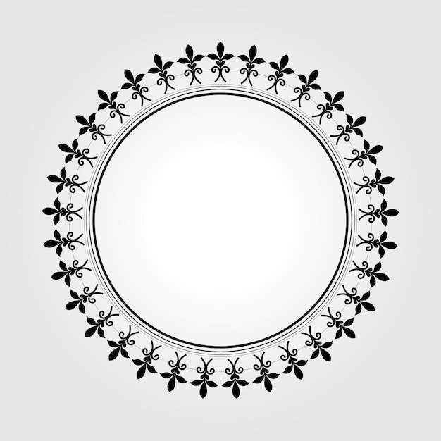 Kreisförmiges Blumenmandala mit Vintage-Blumen-Stil Vektor-Mandala mit orientalischem Muster