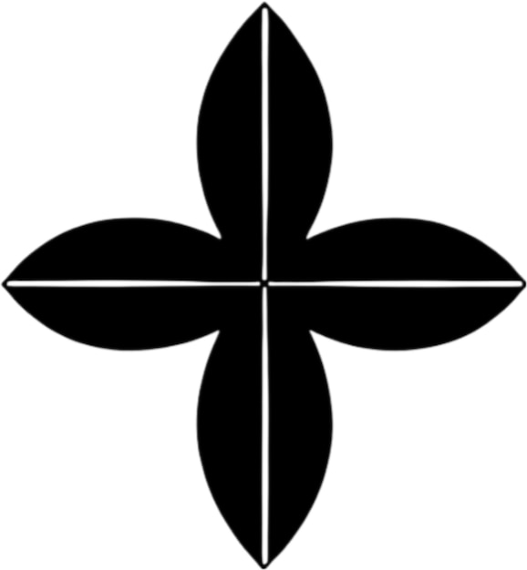 Kreuzdesign in schwarz-weißer farbe aigenerated