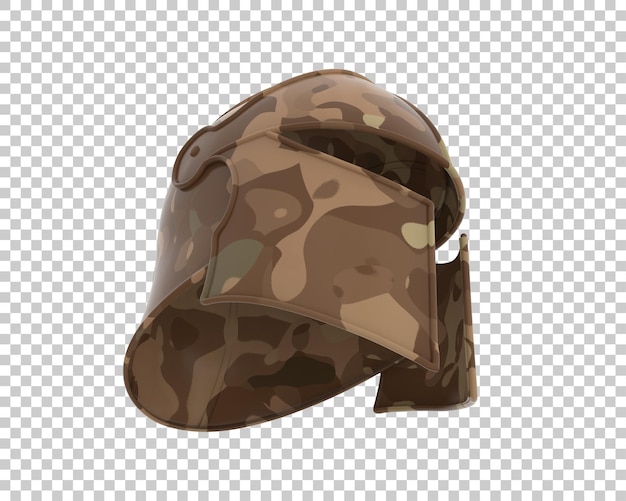 Kriegshelm isoliert auf dem Hintergrund 3D-Rendering-Illustration