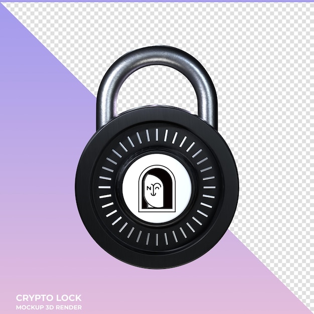 Krypto-Lock APENFT NFT 3D-Symbol