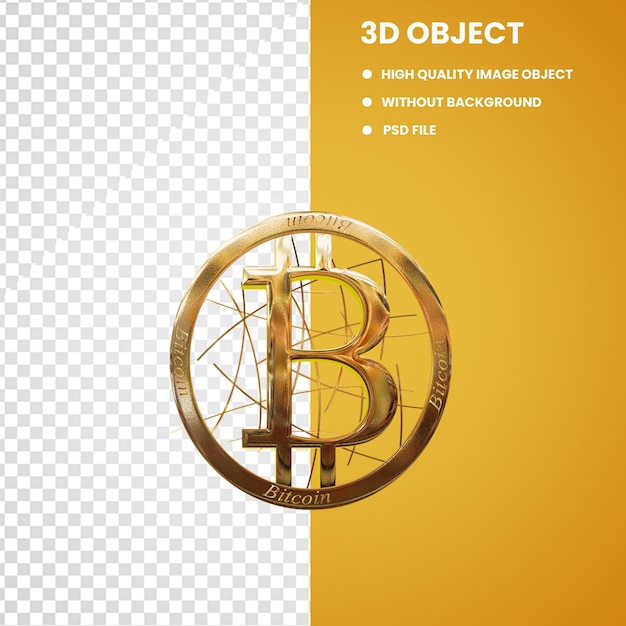 Kryptowährung Bitcoin Goldmünze Hintergrund Kryptomünze