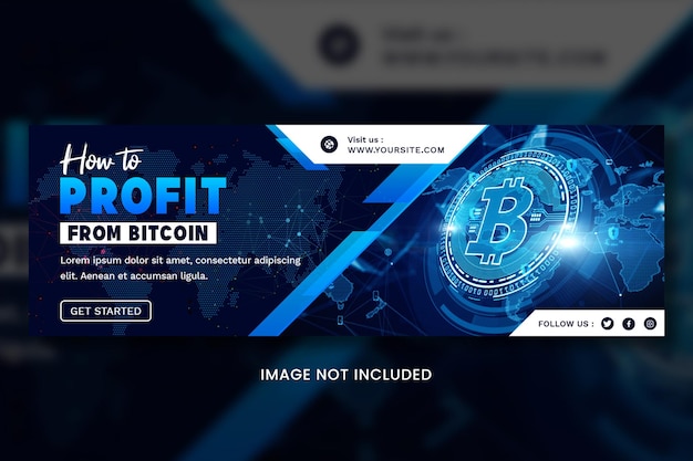 Kryptowährung-bitcoin-social-media-banner