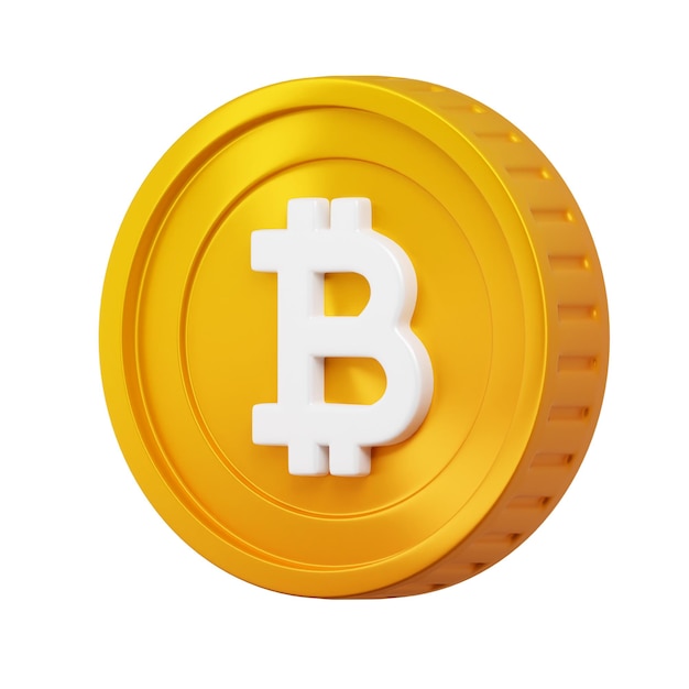 Kryptowährung Krypto-Goldmünze Illustration Icon Bitcoin