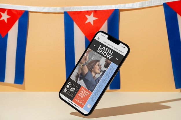 Kubanische Ästhetik Telefon-Mockup