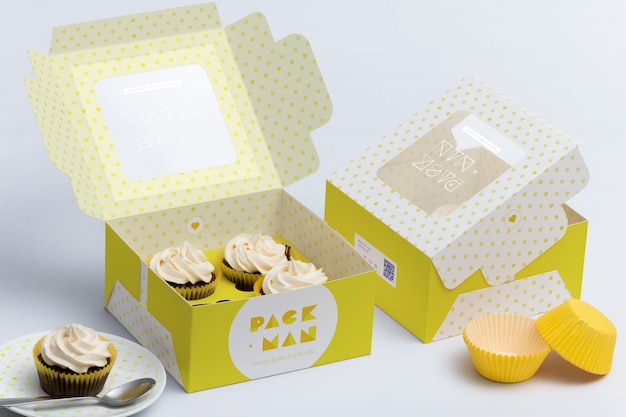 Kuchen-Box Mock-up-Design