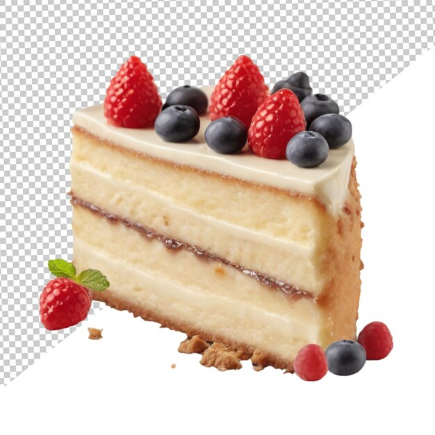 PSD kuchen en un fondo transparente