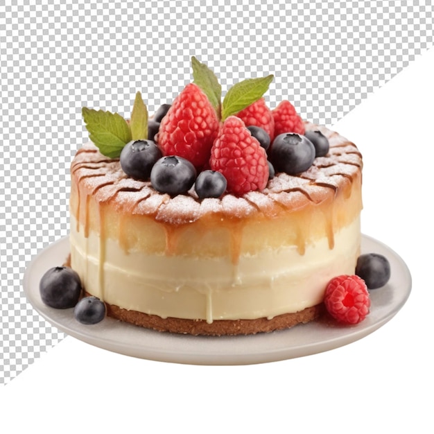 PSD kuchen en un fondo transparente