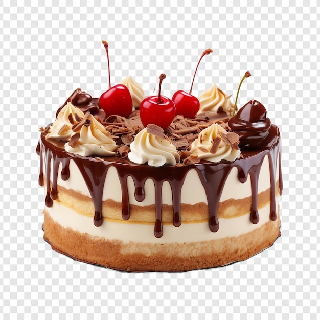Kuchen isolé sur un fond transparent