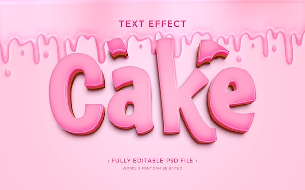 PSD kuchen-text-effekt-design