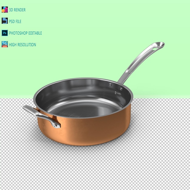 PSD küchen-sauce-pot 3d-render für psd