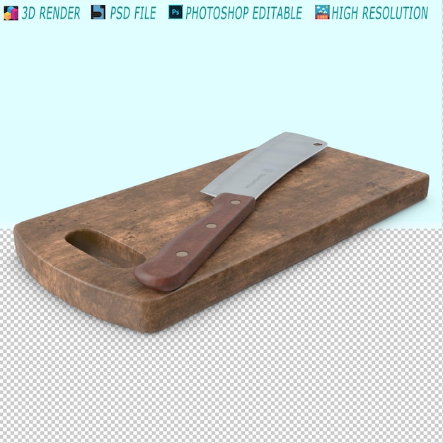 Küchenhacke 3D-PSD