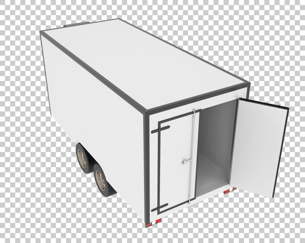 PSD kühlanhänger auf transparentem hintergrund 3d-darstellung