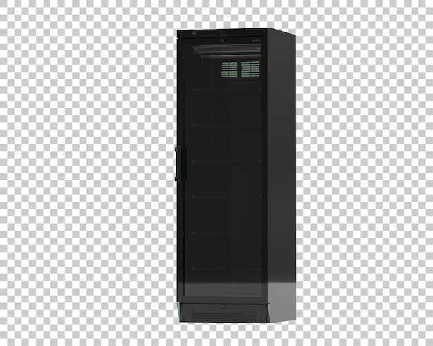 Kühlschrank isoliert auf transparentem Hintergrund, 3D-Darstellung