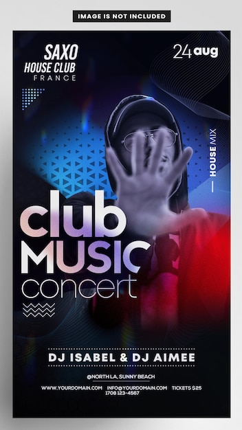 Künstler-Party-Nacht-Geschichte-Instagram-Banner