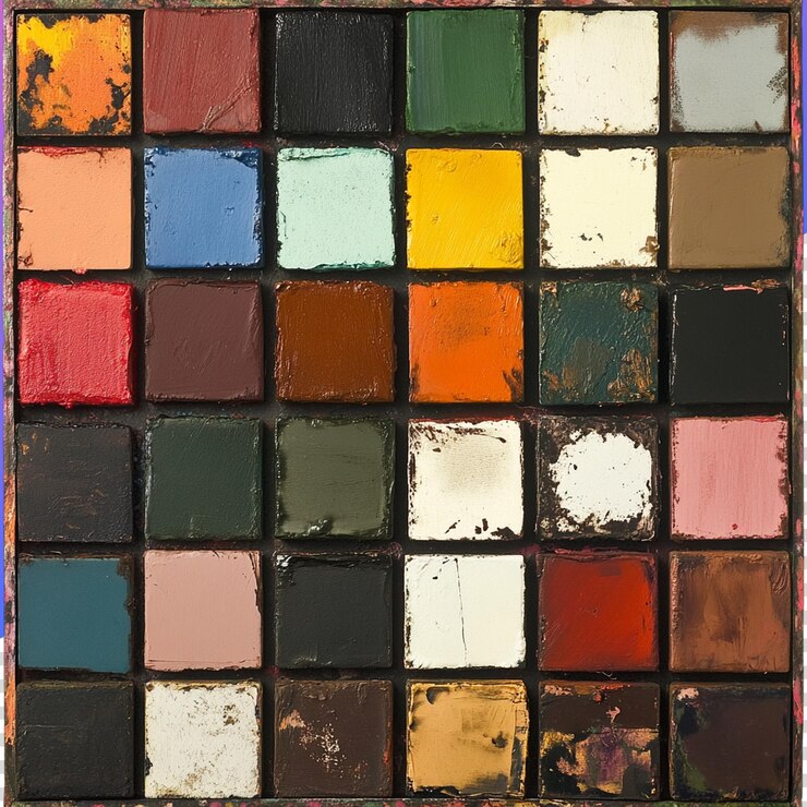 PSD künstlerische palette png-bild für kreative projekte und design-nutzung