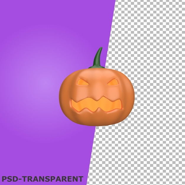 Kürbis des halloween-elements 3d