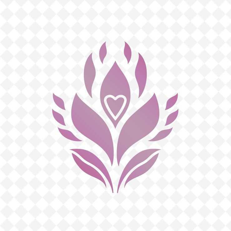 PSD kumin-samen-symbol-logo mit dekorativem rand und herz auf s nature herb vector design-kollektionen