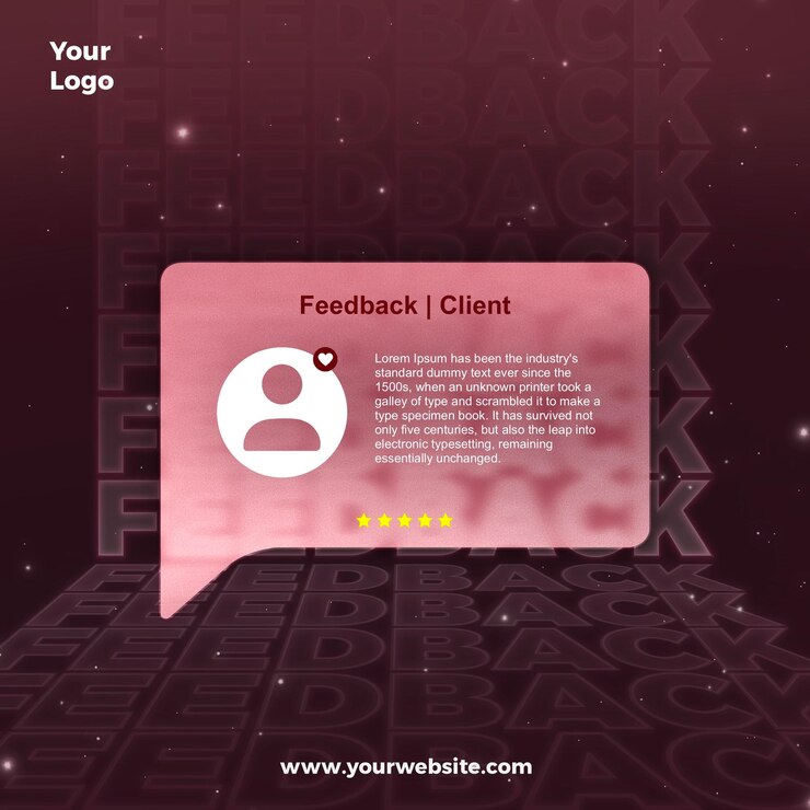 PSD kundenbewertung und feedback-designpost