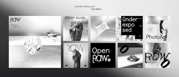 Kunstausstellung Social Media Beiträge