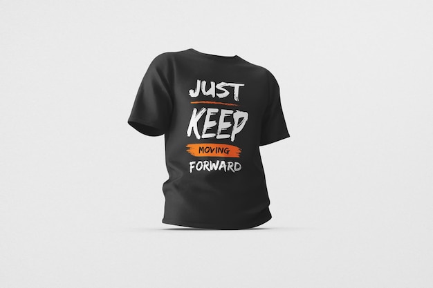 Kurzärmliges schwarzes Hemd-Mockup-PSD-Vorlage