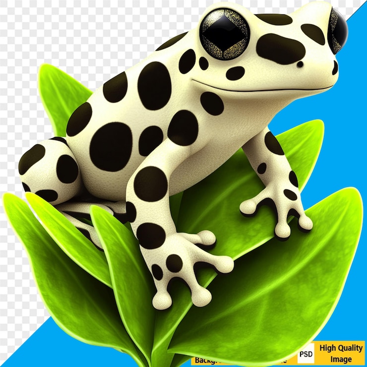 PSD l'adorabile rana dei cartoni animati
