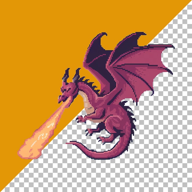 L'alito di fuoco del drago di Pixel