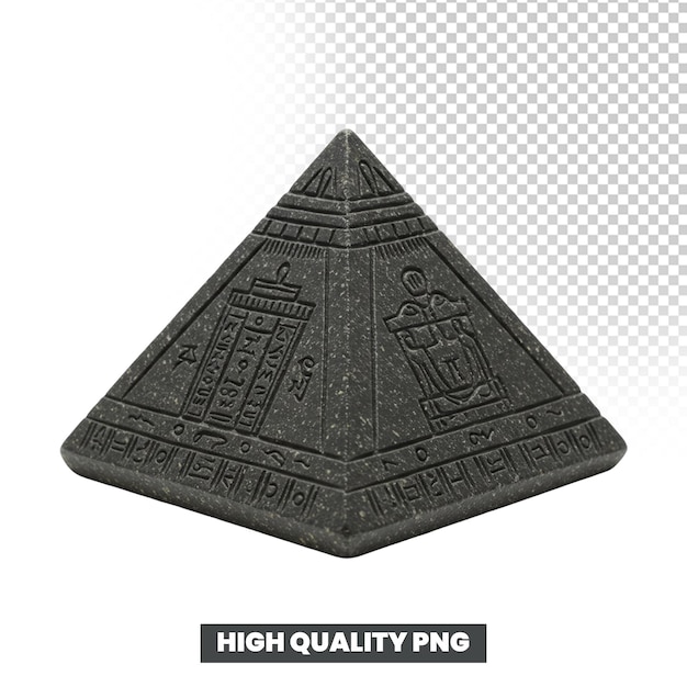 L'antica piramide egiziana con i geroglifici