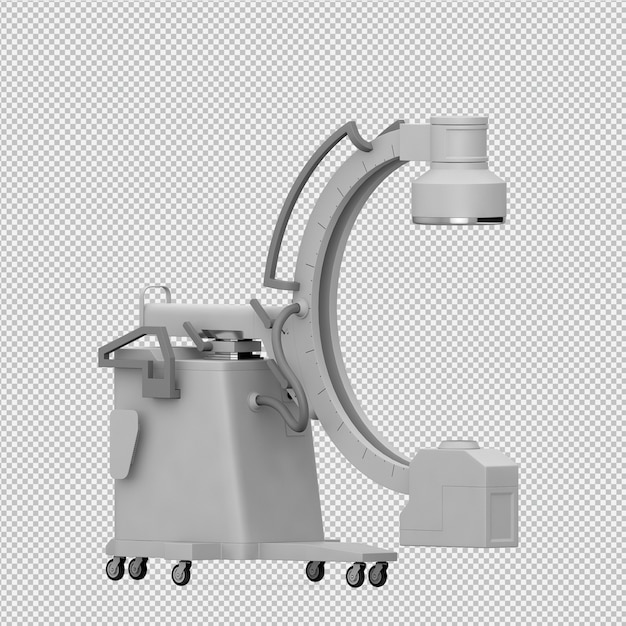 L'attrezzatura medica isometrica 3D rende