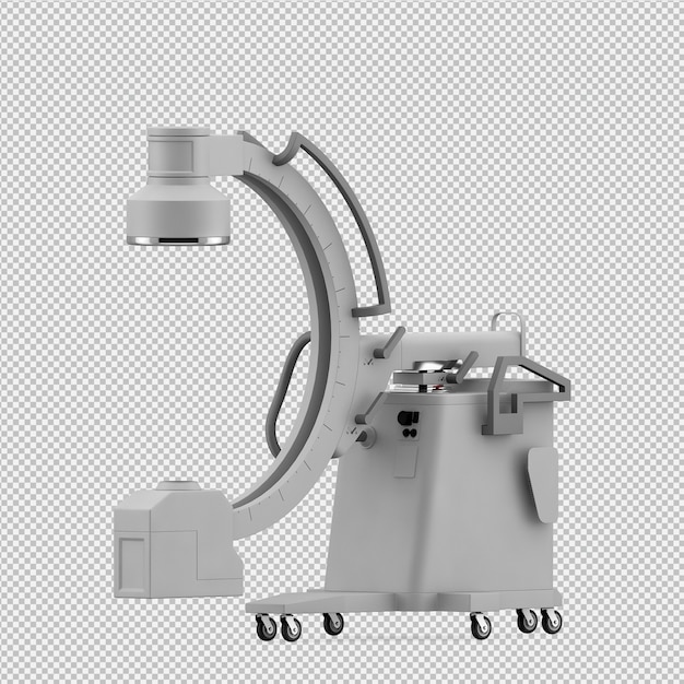 L'attrezzatura medica isometrica 3D rende
