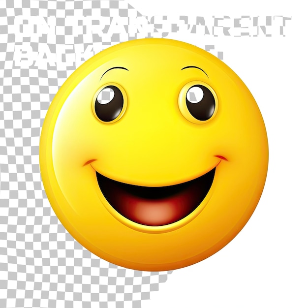 L'emoji è un tipo di piccolo simbolo pittorico usato per trasmettere emozioni, sentimenti o pensieri nelle conversazioni elettroniche isolato su uno sfondo trasparente