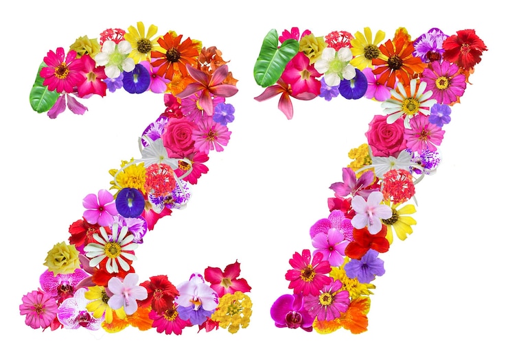 PSD l-form aus verschiedenen arten von orchideenblüten