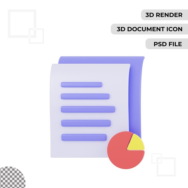 L'icona di analisi dei documenti 3D rende lo sfondo trasparente isolato