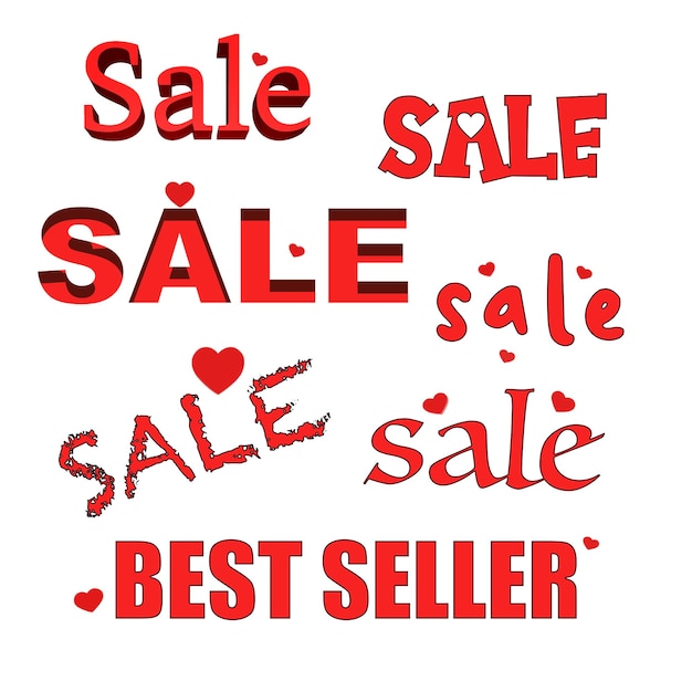 La collezione di clipart per lo shopping è un adesivo vettoriale vuoto