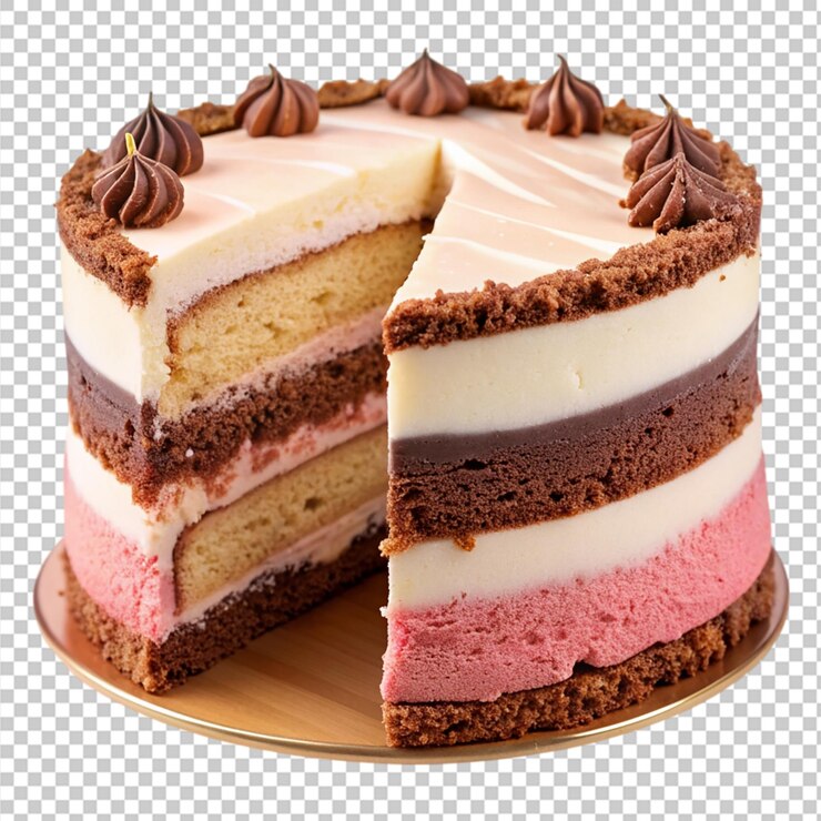 PSD la gustosa torta napoletana isolata su uno sfondo trasparente